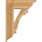 Ekena Millwork Merced Traditional Rough Sawn Bracket w/ Offset Brace, Western Red Cedar, 8"W x 22"D x 30"H BKT0806X22X30MRC01RWR - alternate 4